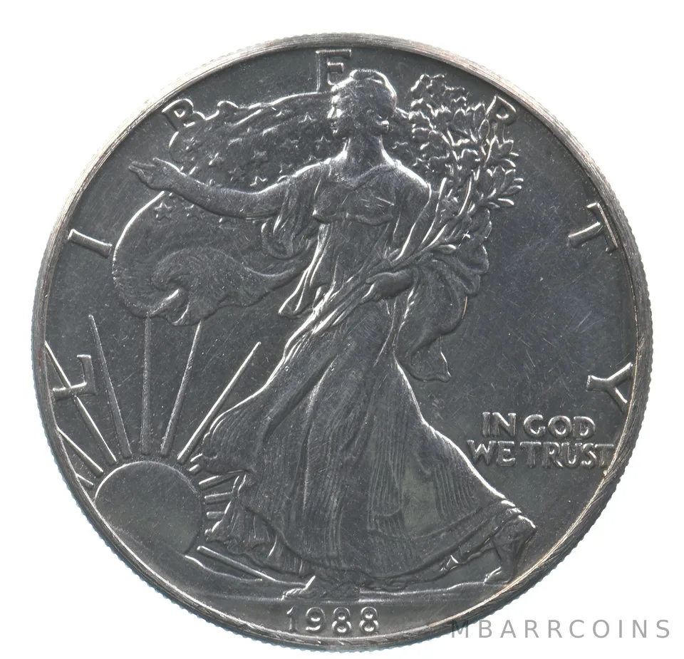 Better Date 1988 American Silver Eagle 1 Troy Oz .999 Fine Silver *662
