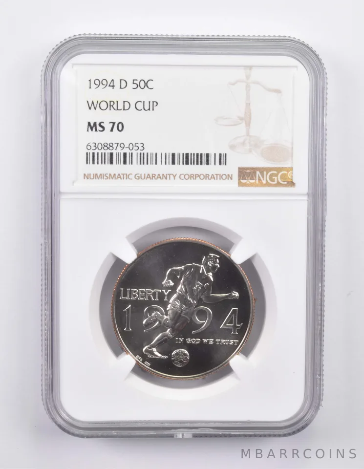 1994-D World Cup Soccer Commemorative Half Dollar MS70 NGC