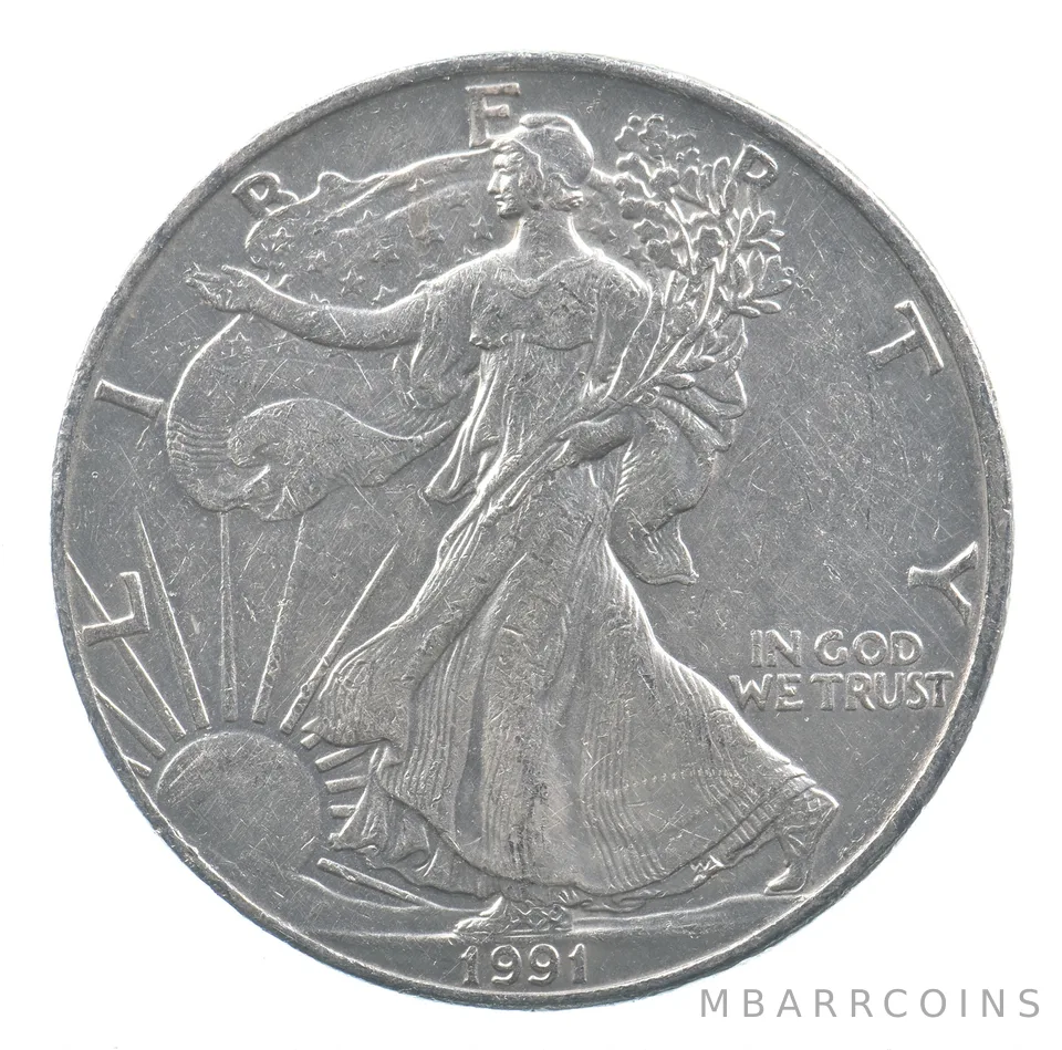 Better Date 1991 American Silver Eagle 1 Troy Oz .999 Fine Silver *759