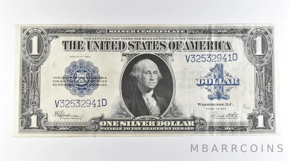 1923 $1 Silver Certificate Large Note Blue Seal FR#237 *0771