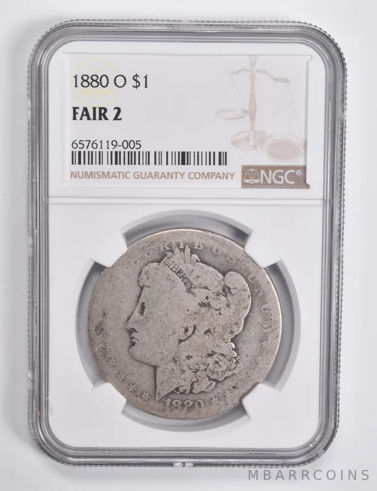 FAIR 2 1880-O Morgan Silver Dollar NGC Lowball Low Ball *4609