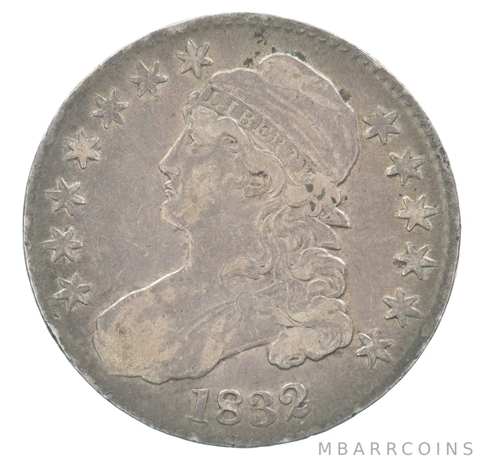 1832 Capped Bust Half Dollar Beautiful Tone *5155