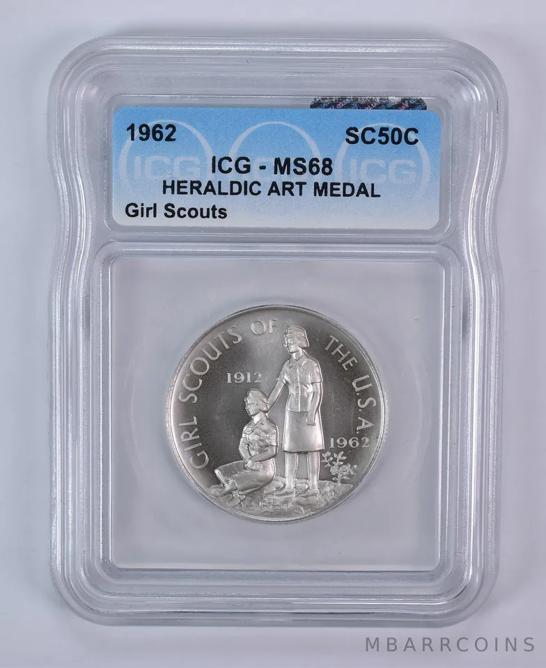 1962 So Called Half Dollar Girl Scouts MS68 ICG