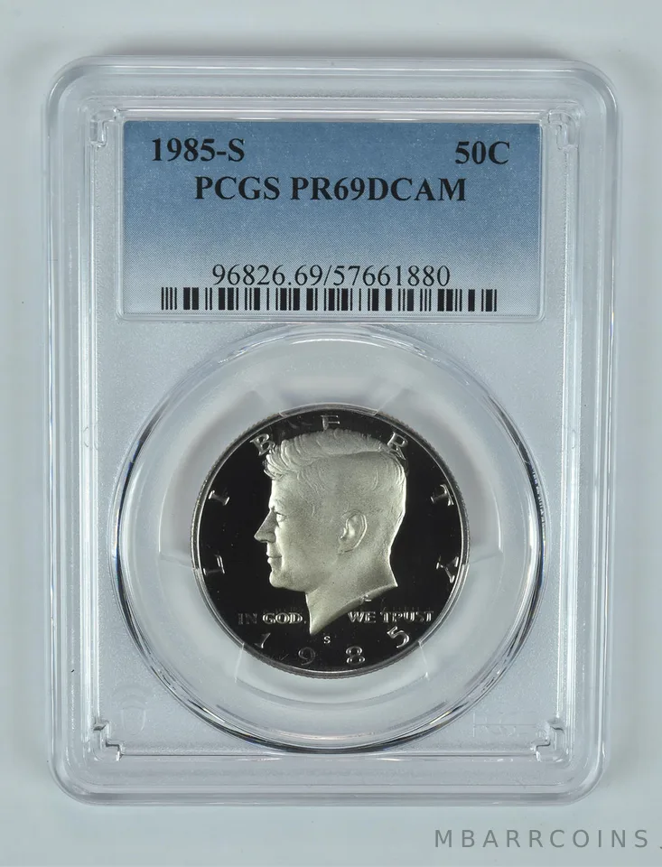 1985-S Kennedy Half Dollar PR69 DCAM PCGS Blue Label