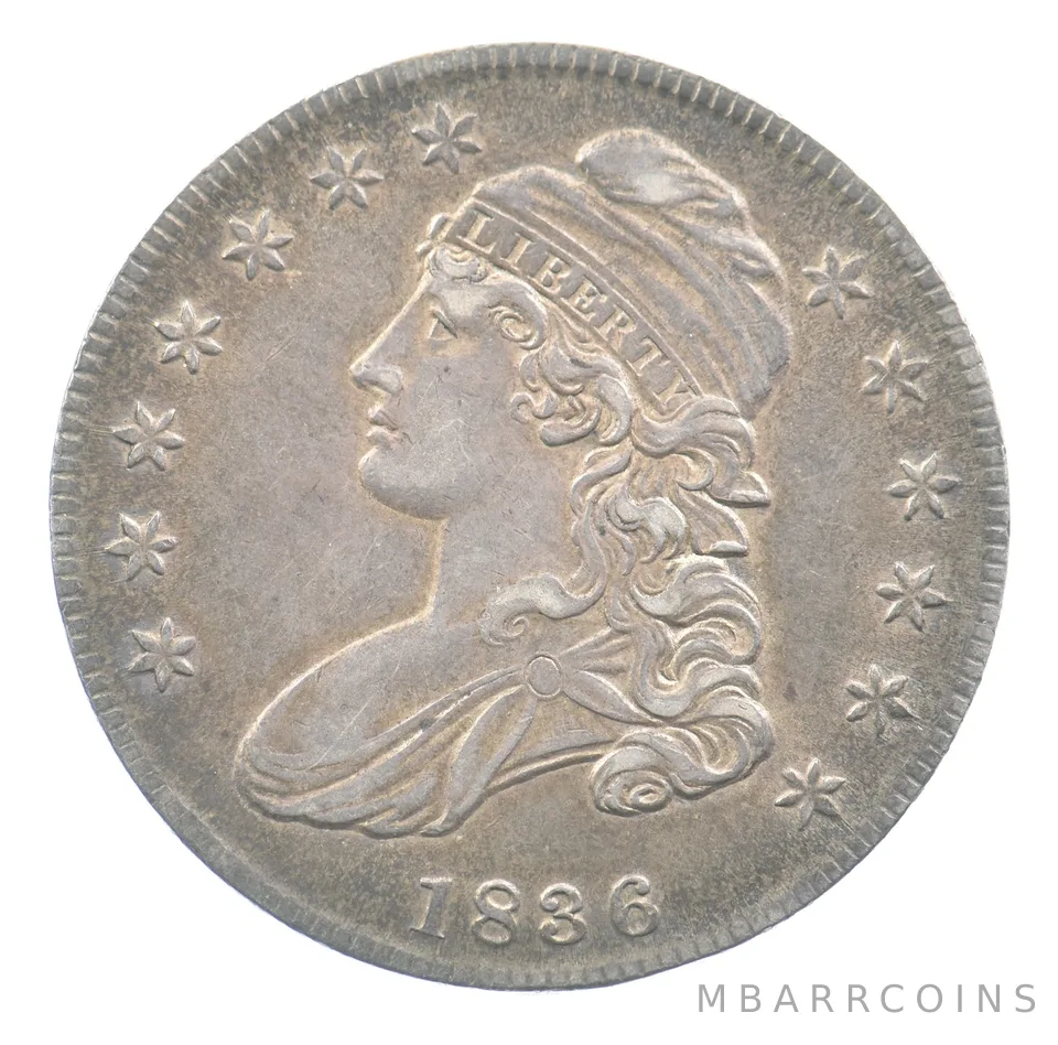 1836 Capped Bust Half Dollar O-117 R3 *5050