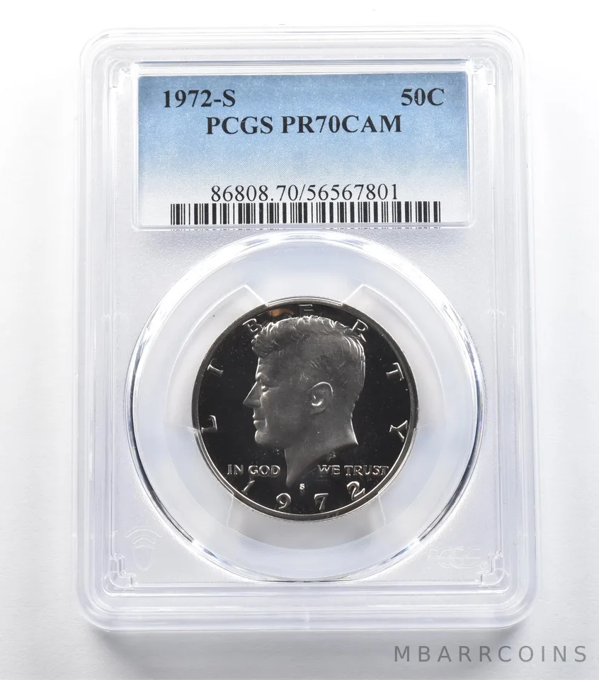 1972-S Kennedy Half Dollar PR70 CAM PCGS *5419