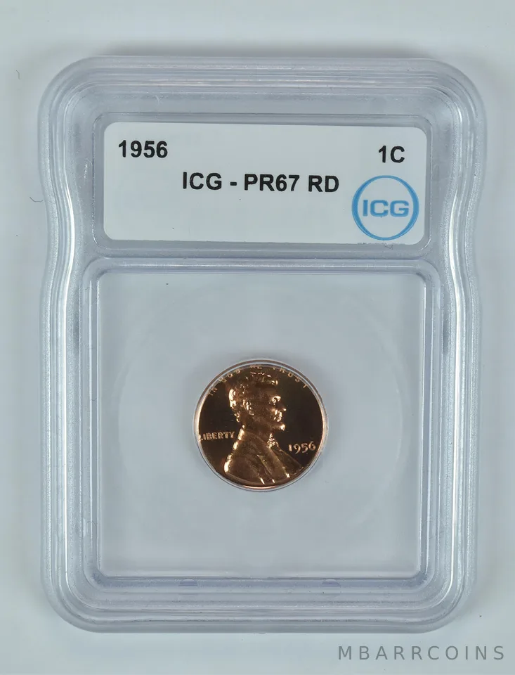 1956 Lincoln Wheat Cent PR67 RD ICG