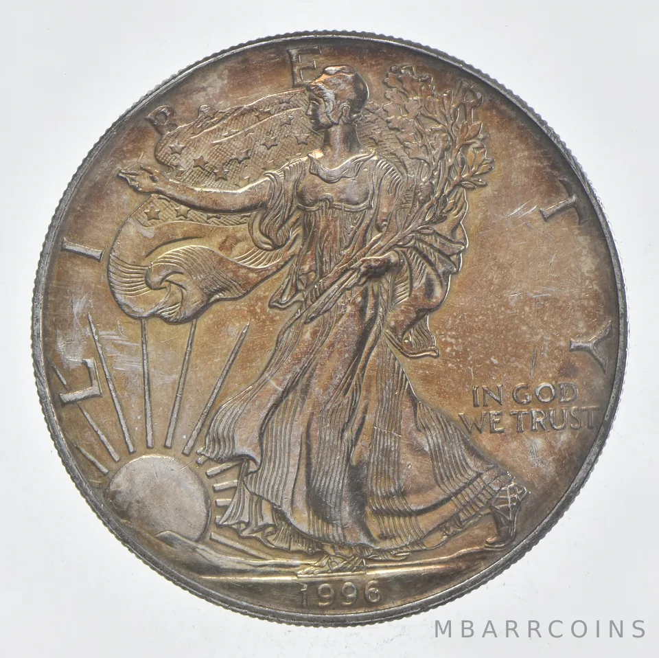 Rarest 1996 American Silver Eagle - Key Date - Rare LOW MINTAGE *385