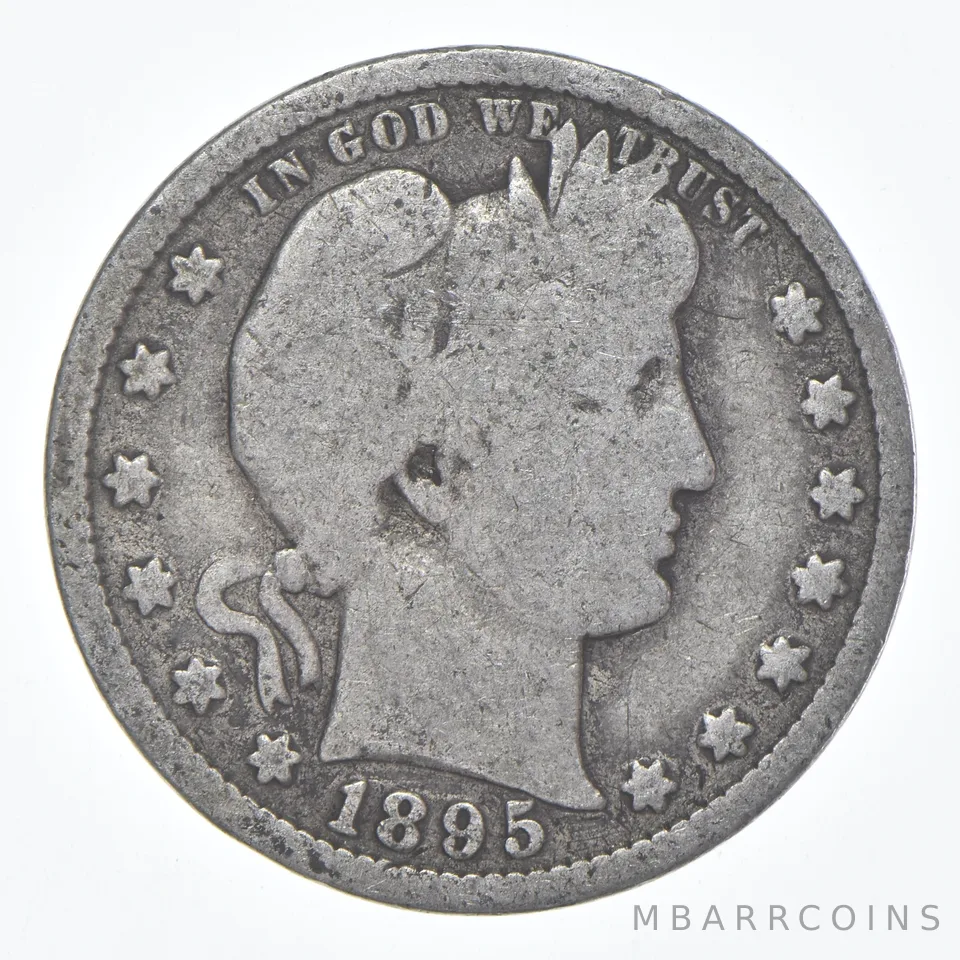1895-S Barber Quarter Average Circ