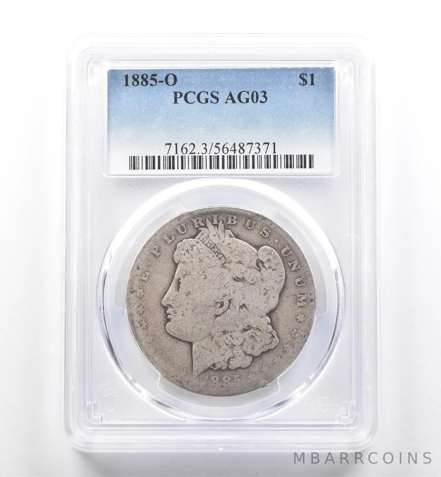 1885-O Morgan Silver Dollar AG03 PCGS Lowball