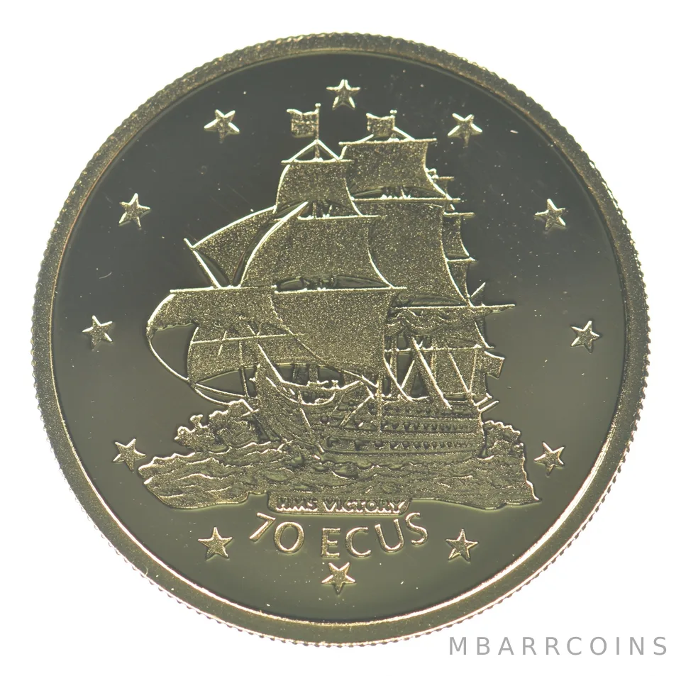 1996 Gibraltar 70 Ecus Gold 1/5th *2664