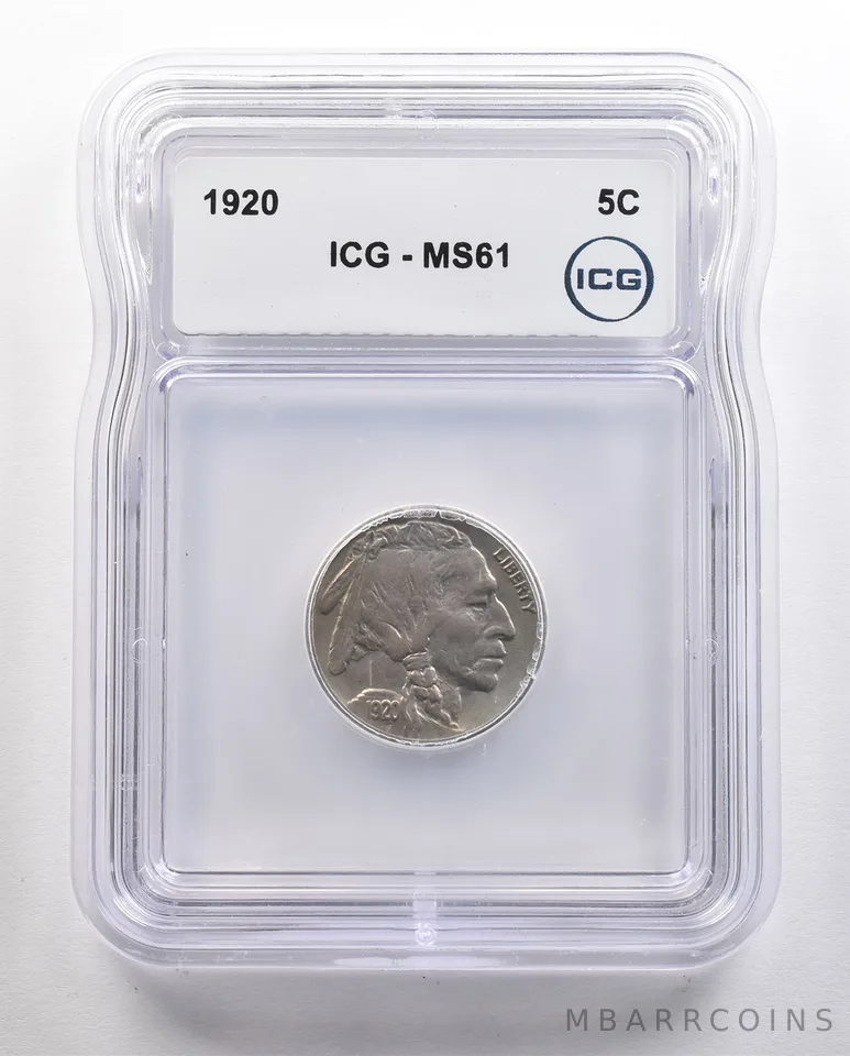 1920 Indian Head Buffalo Nickel MS61 ICG *4425