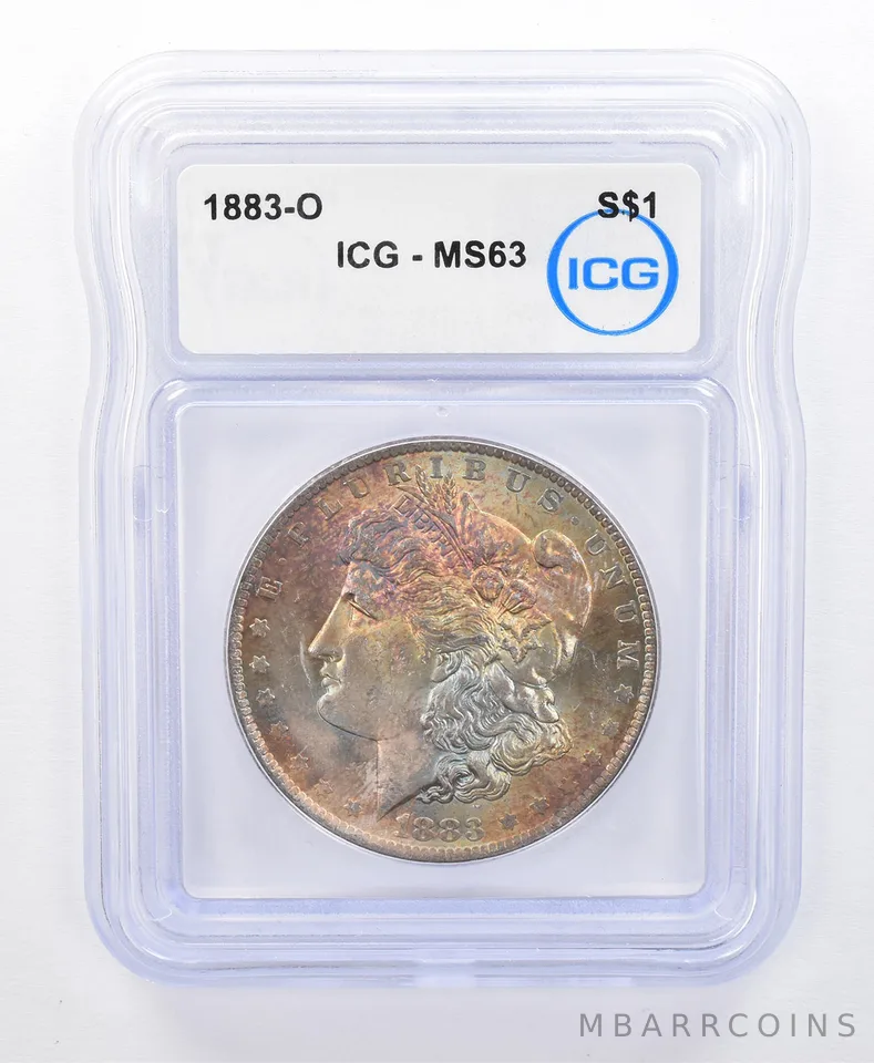 1883-O Morgan Silver Dollar MS63 ICG Beautiful Tone *8723