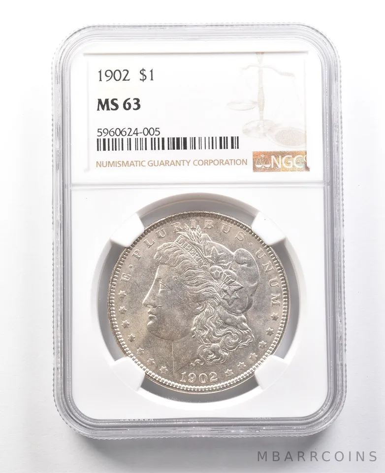 1902 Morgan Silver Dollar MS63 NGC *2991