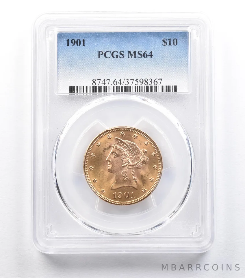 1901 $10 Liberty Head Gold Eagle MS64 PCGS *2229