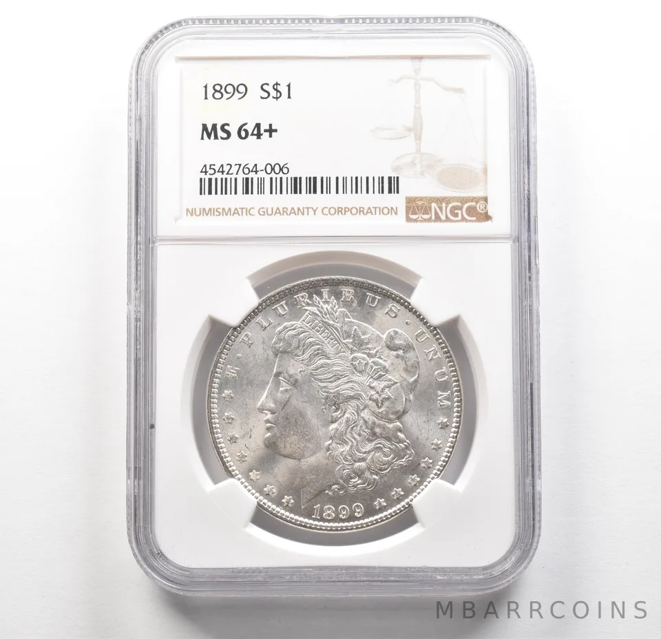 1899 Morgan Silver Dollar MS64+ NGC a6271