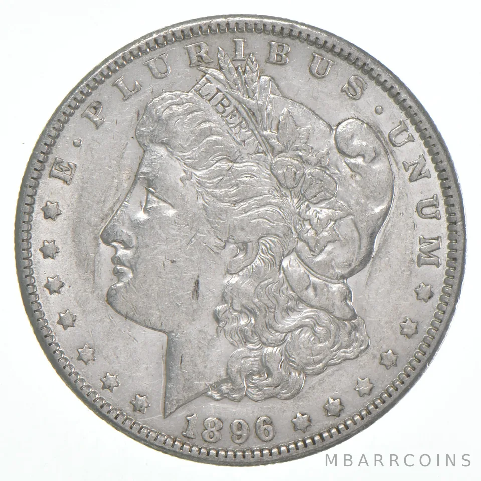 AU+ 1896-O Morgan Silver Dollar (1 coin)
