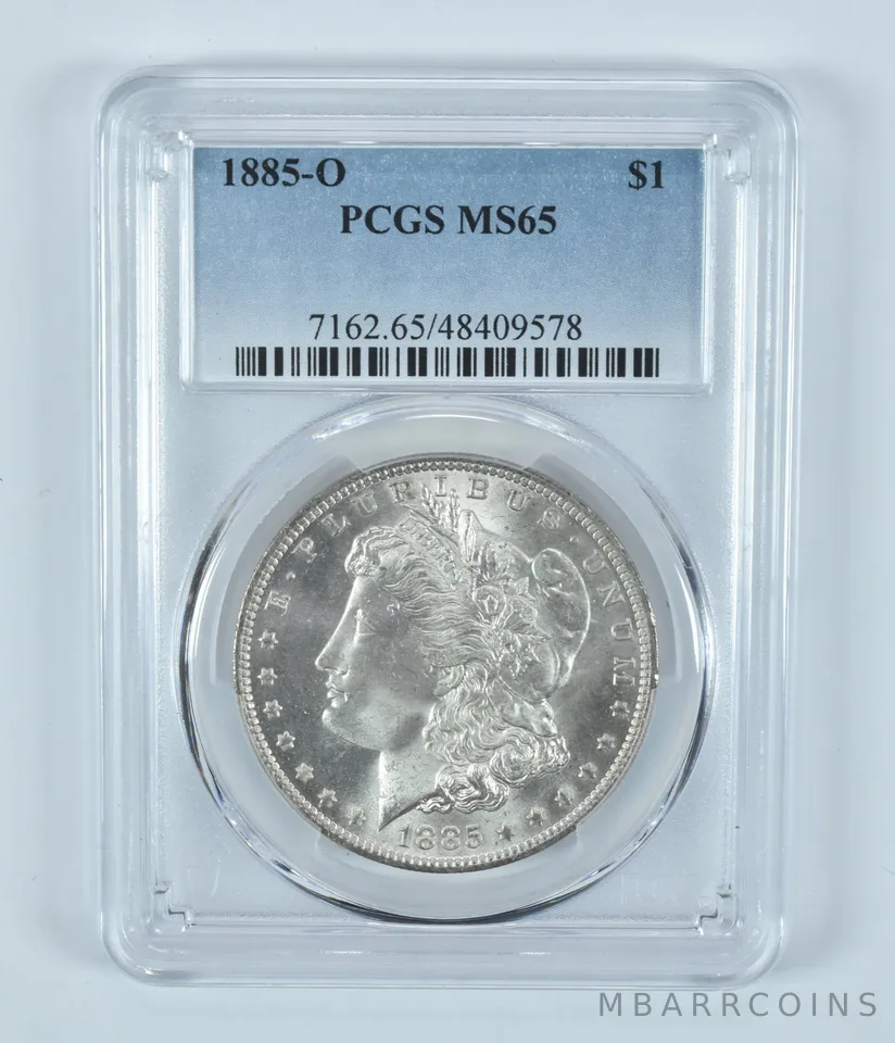 1885-O Morgan Silver Dollar MS65 PCGS Blue Label