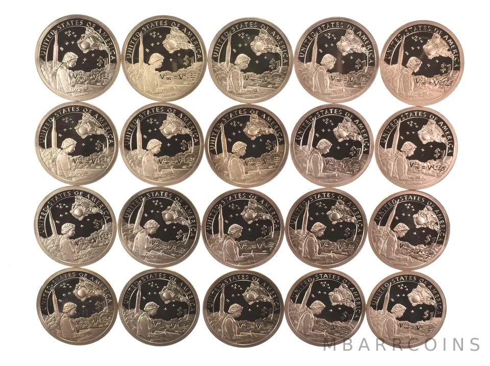 (20) 2019-S Sacagawea $1 Proof ROLL Mary Golda Ross