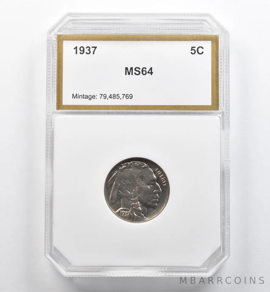 1937 Indian Head Buffalo Nickel Unc *9068