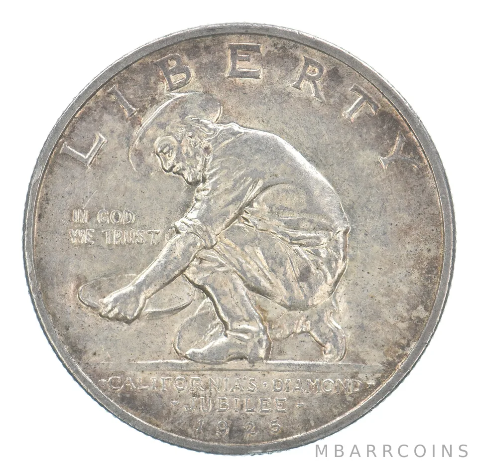 1925 California Jubilee Commemorative Half Dollar Beautiful Tone *9752