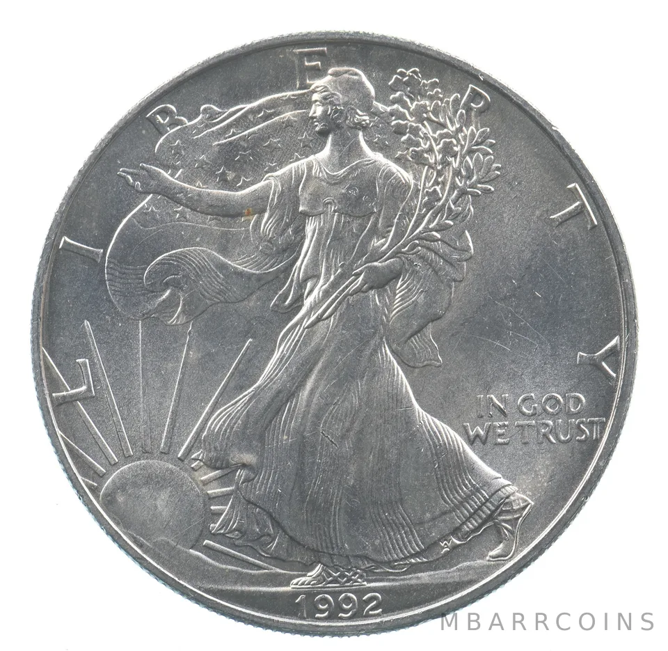 Better Date 1992 American Silver Eagle 1 Troy Oz .999 Fine Silver *737