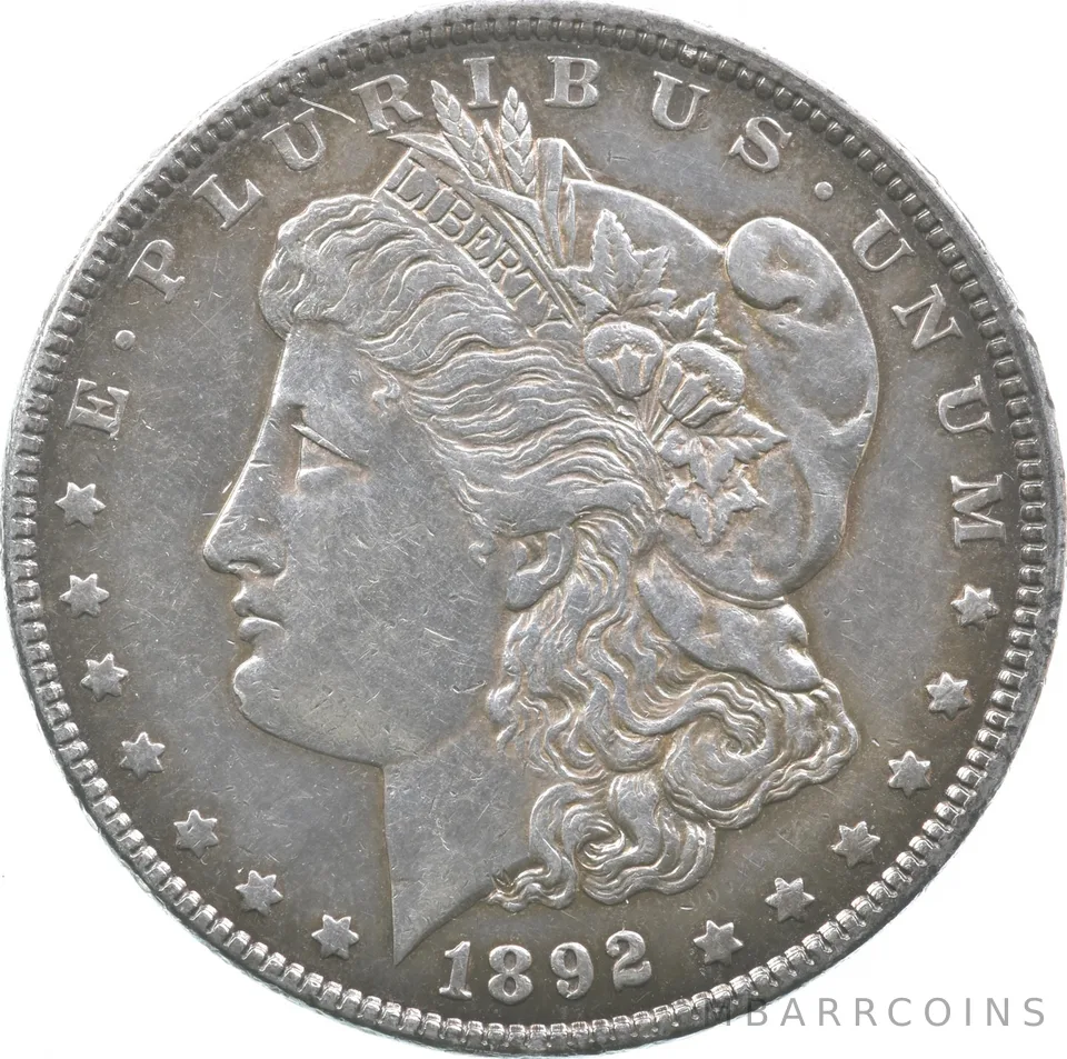 1892 Morgan Silver Dollar a8008