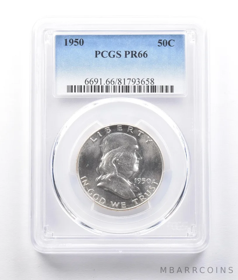1950 Franklin Half Dollar PR66 PCGS a2608