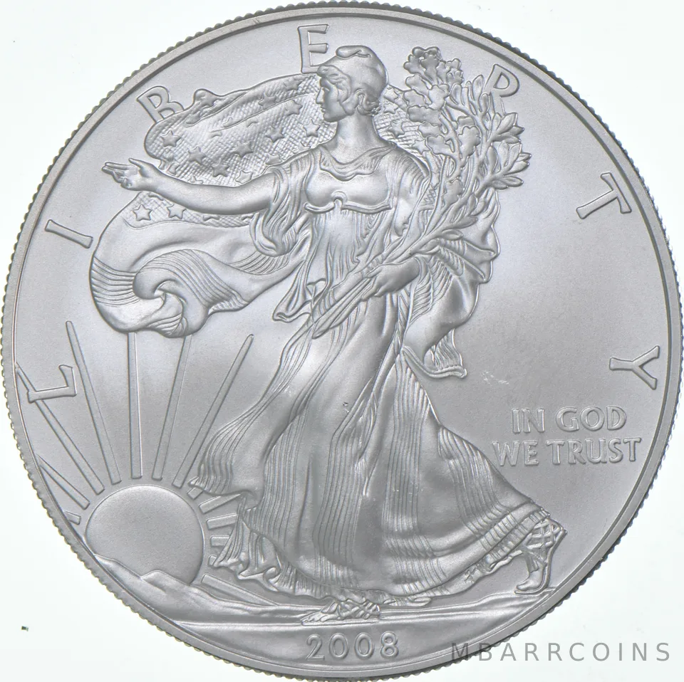 2008-W Burnished Silver Eagle