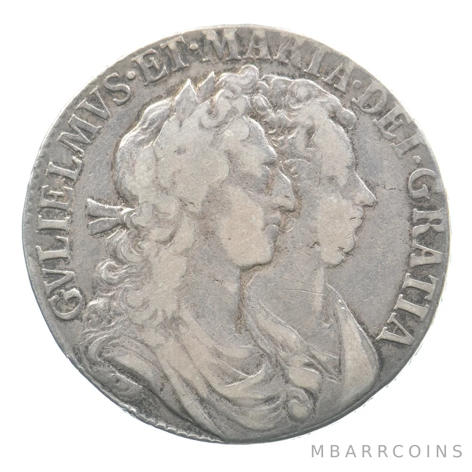 1689 Great Britain Half Crown William & Mary *6532