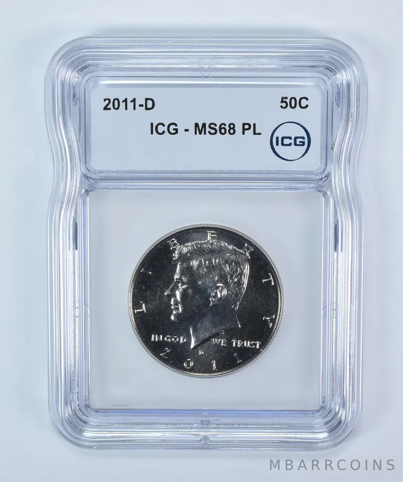 2011-D Kennedy Half Dollar MS68 PL ICG