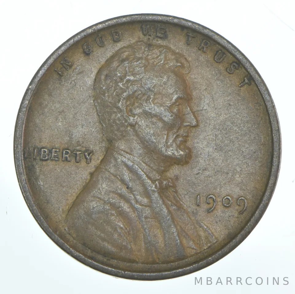 1909 Lincoln Wheat Cent XF+