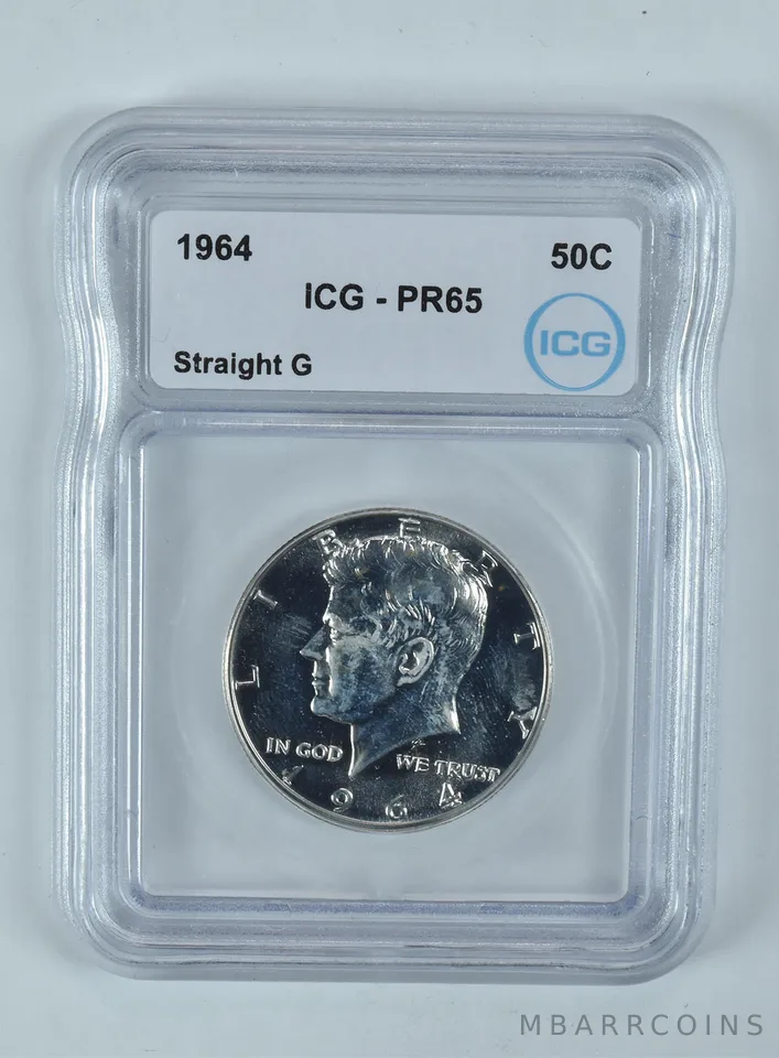 1964 Kennedy Half Dollar Straight G PR65 ICG
