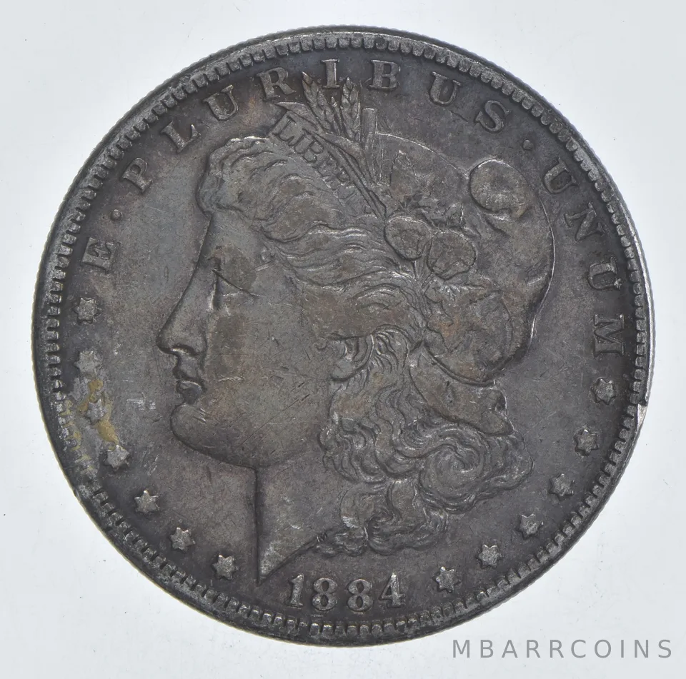 Early - 1884 Morgan Silver Dollar - 90% US Coin *941