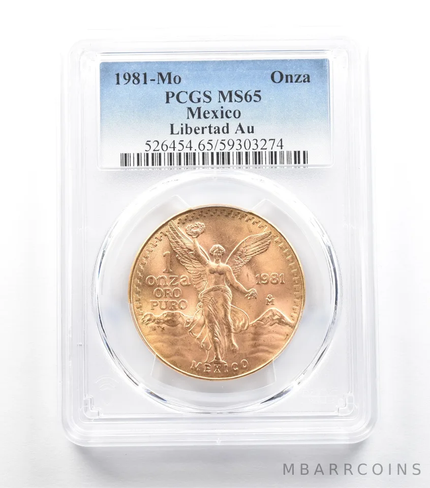 1981 Mo Mexico 1 Onza Gold Libertad MS65 PCGS *5585