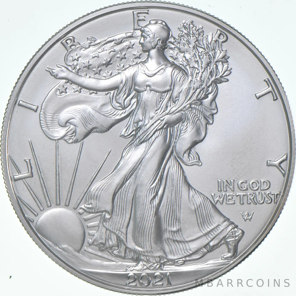 2021-W Burnished Silver Eagle Type 2