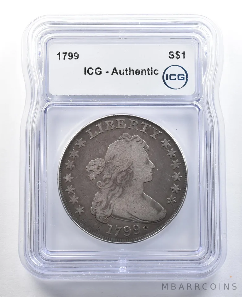 1799 Draped Bust Silver Dollar Authentic ICG *3306
