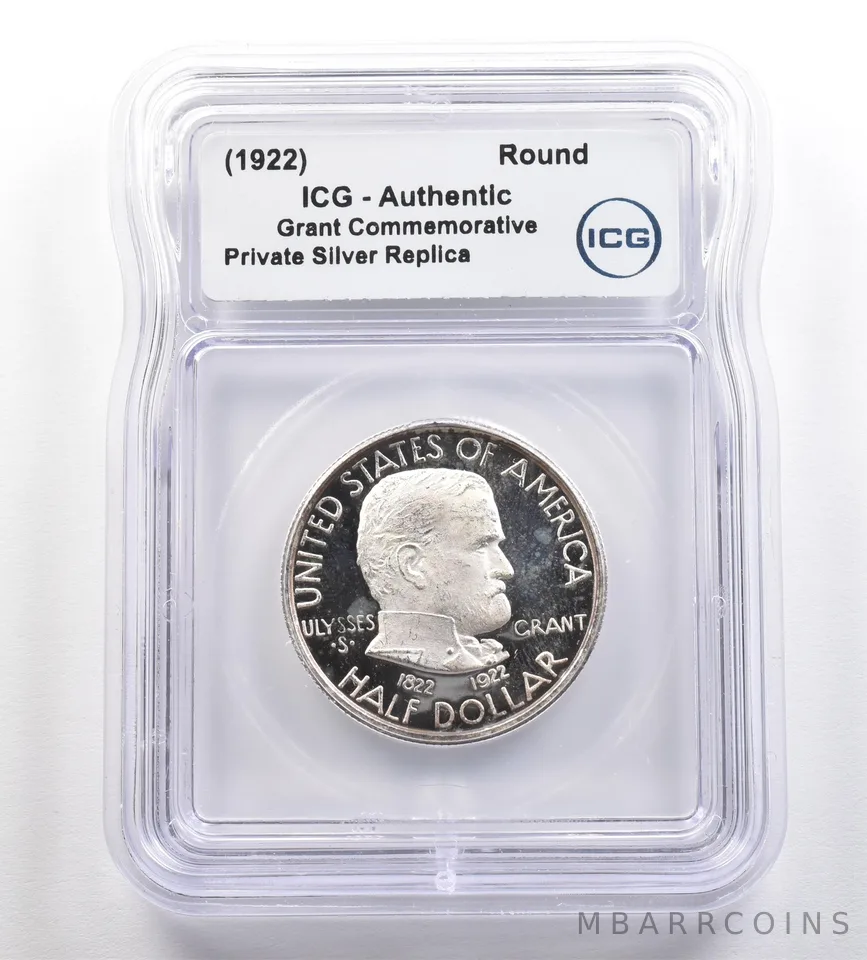 (1922) Grant Commemorative Gallery Silver Half Dollar ICG *4243