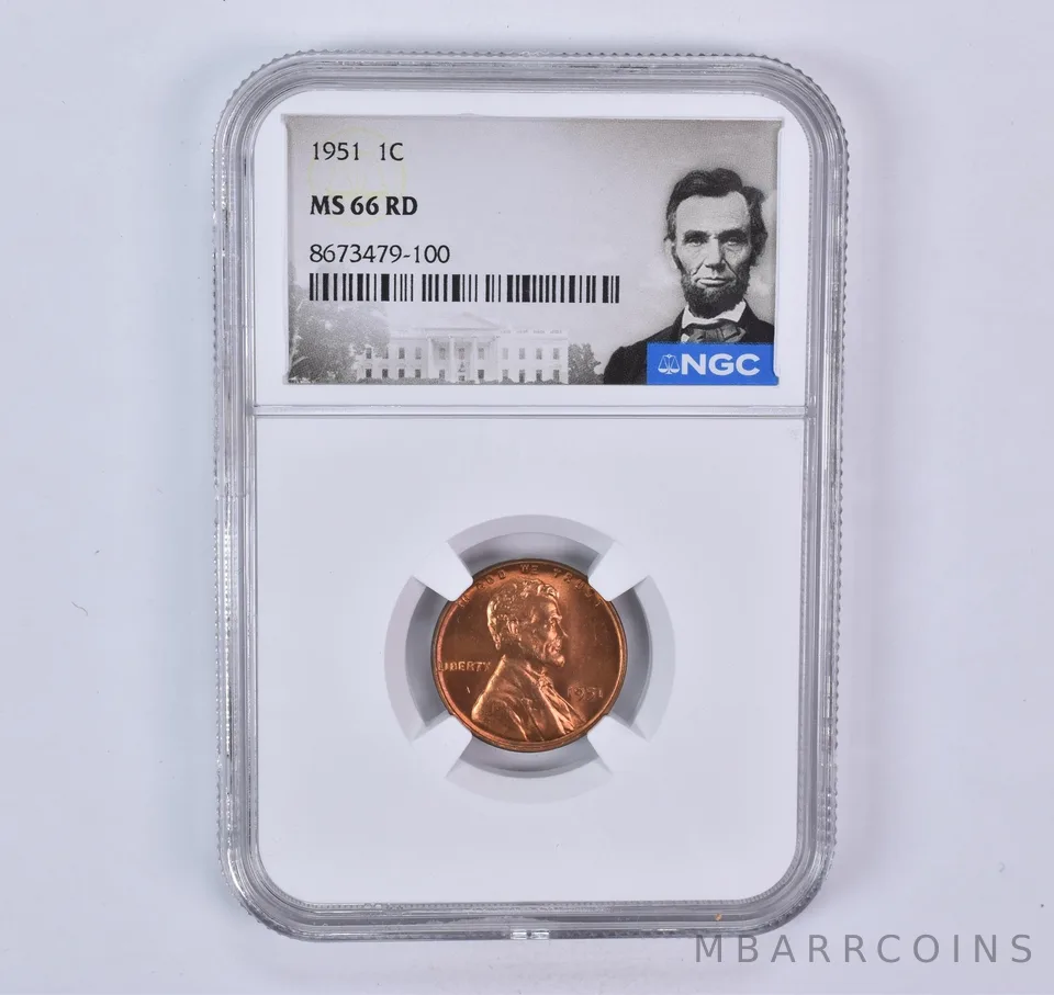 1951 Lincoln Wheat Cent MS66 RD NGC Special Label