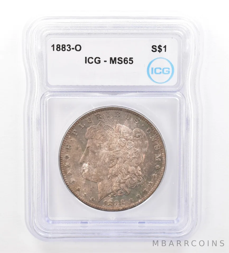 1883-O Morgan Silver Dollar MS65 ICG Beautiful Tone *7398