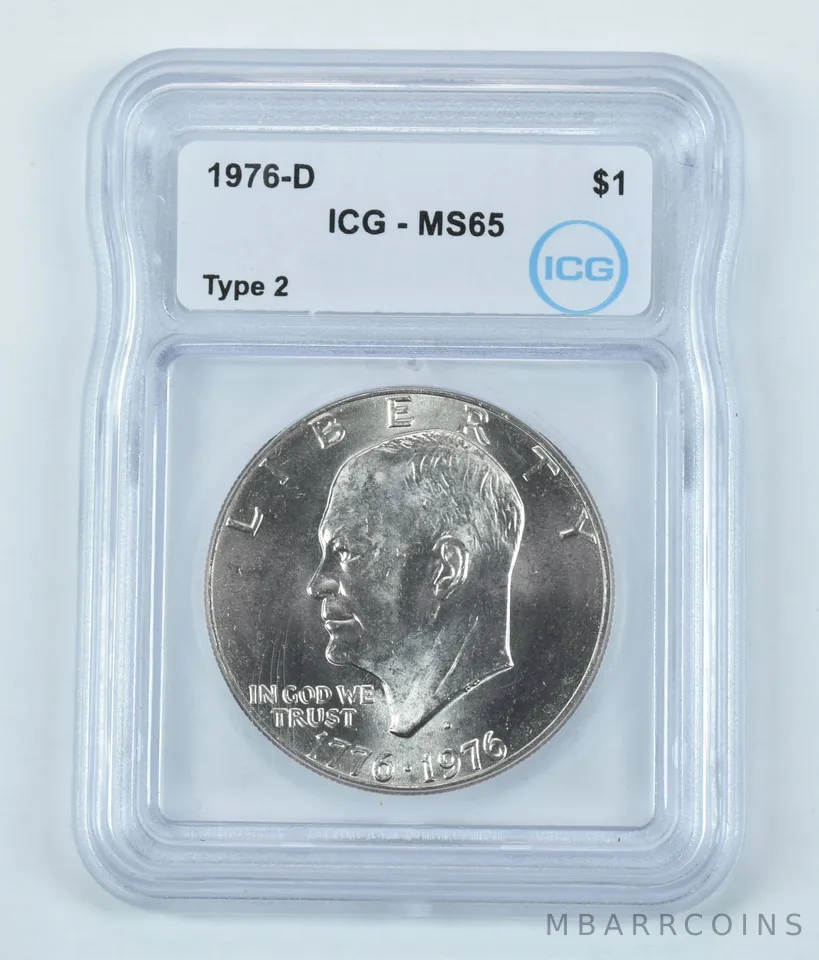 1976-D Eisenhower $1 Type 2 MS65 ICG
