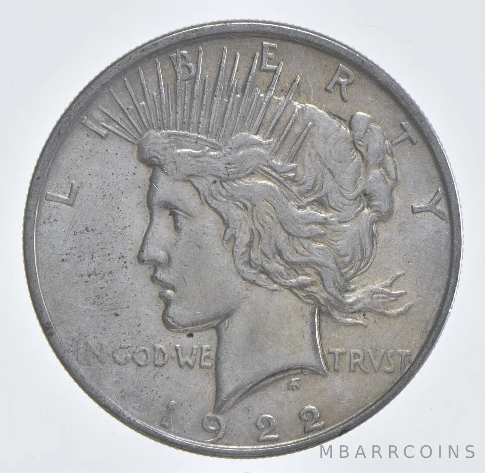 Better - 1922 Peace Silver Dollar - 90% US Coin *682