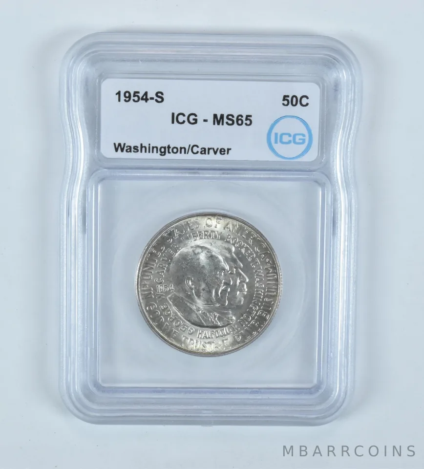 1954-S Washington Carver Commemorative Half Dollar MS65 ICG