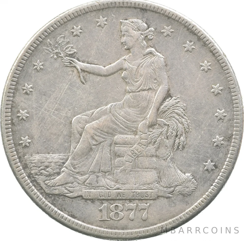 1877-S Seated Liberty Trade Dollar a8712
