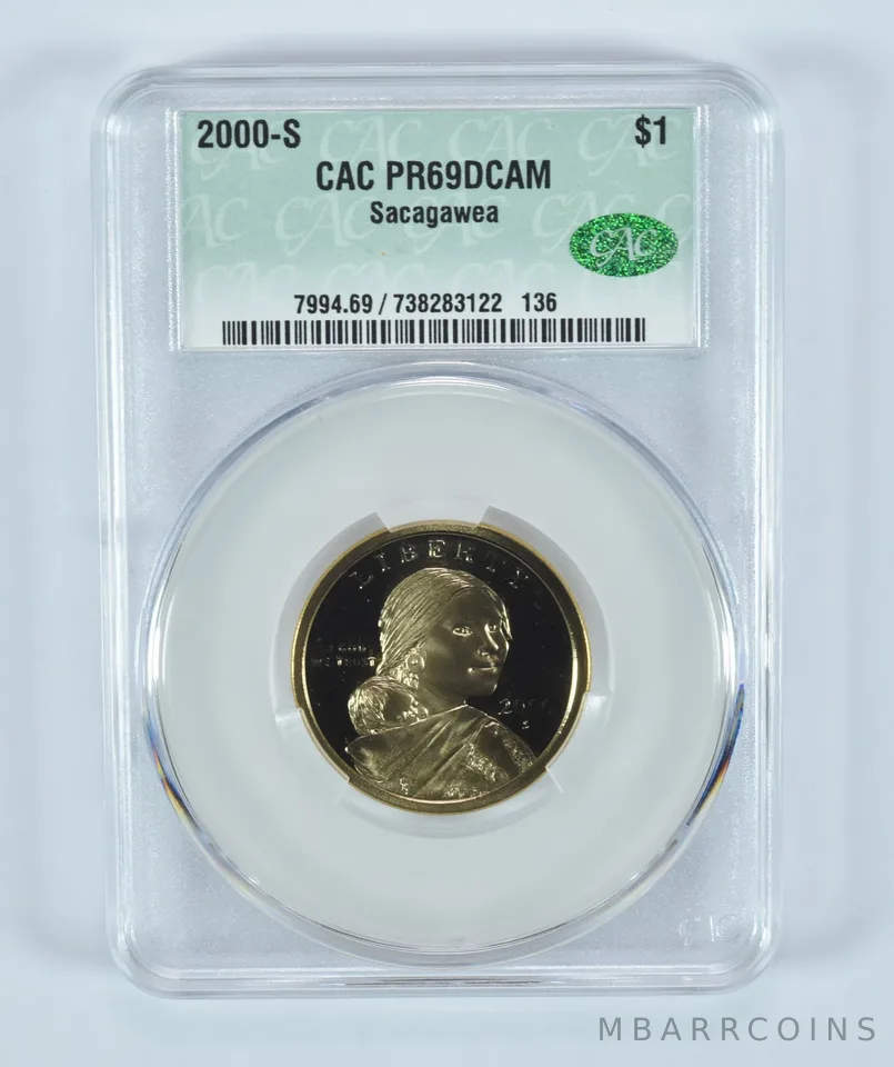 2000-S Sacagawea $1 PR69 DCAM CAC CACg