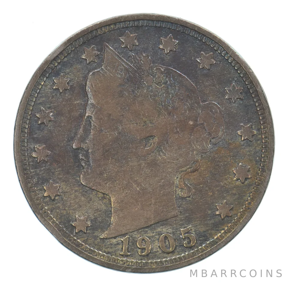 1905 Liberty V Nickel Beautiful Tone *9542