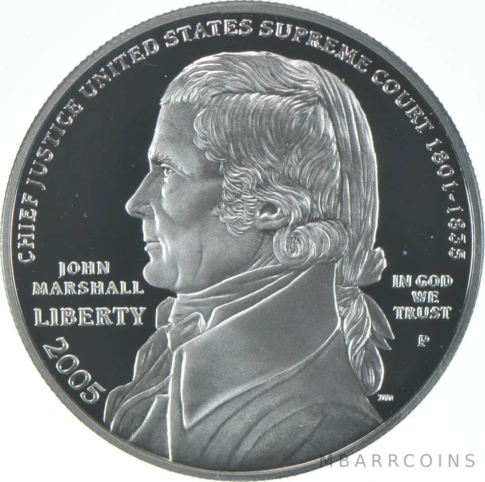 2005-P Proof John Marshall Commemorative Silver Dollar $1
