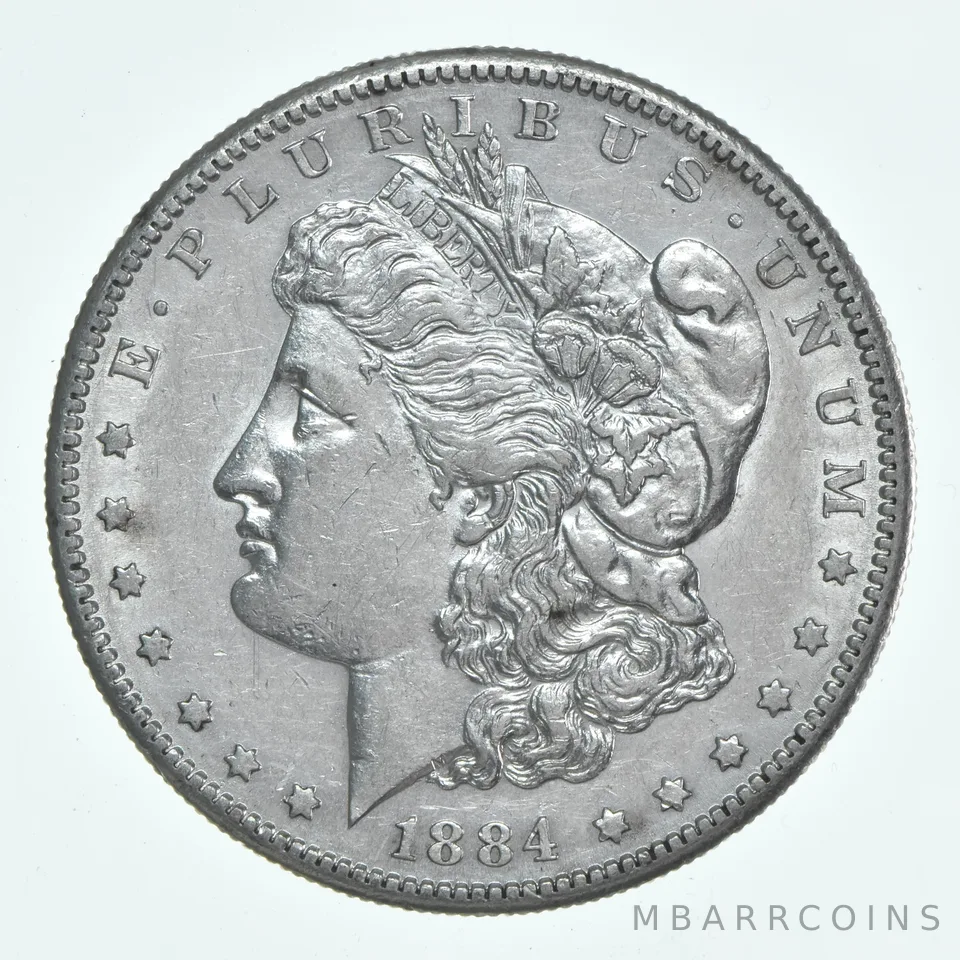 1884-S Morgan Silver Dollar a6193