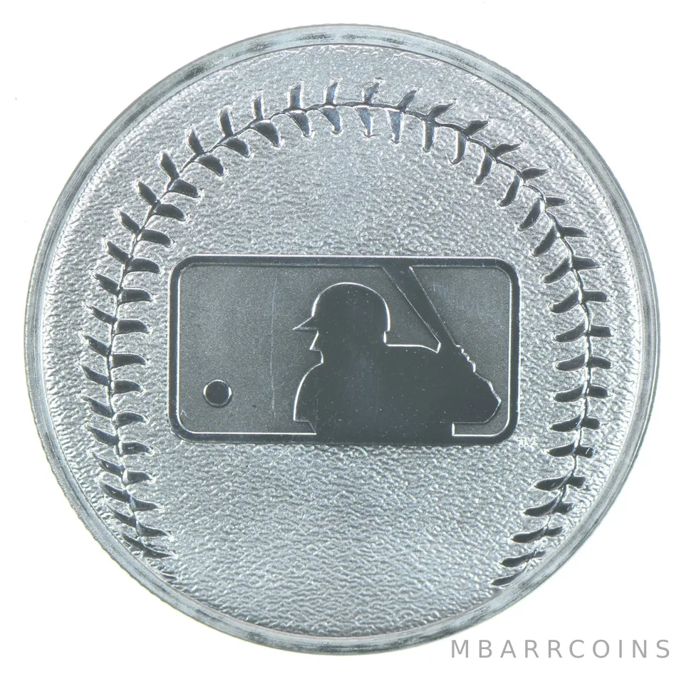 1 Oz Silver Round Major League Baseball New Zealand Mint