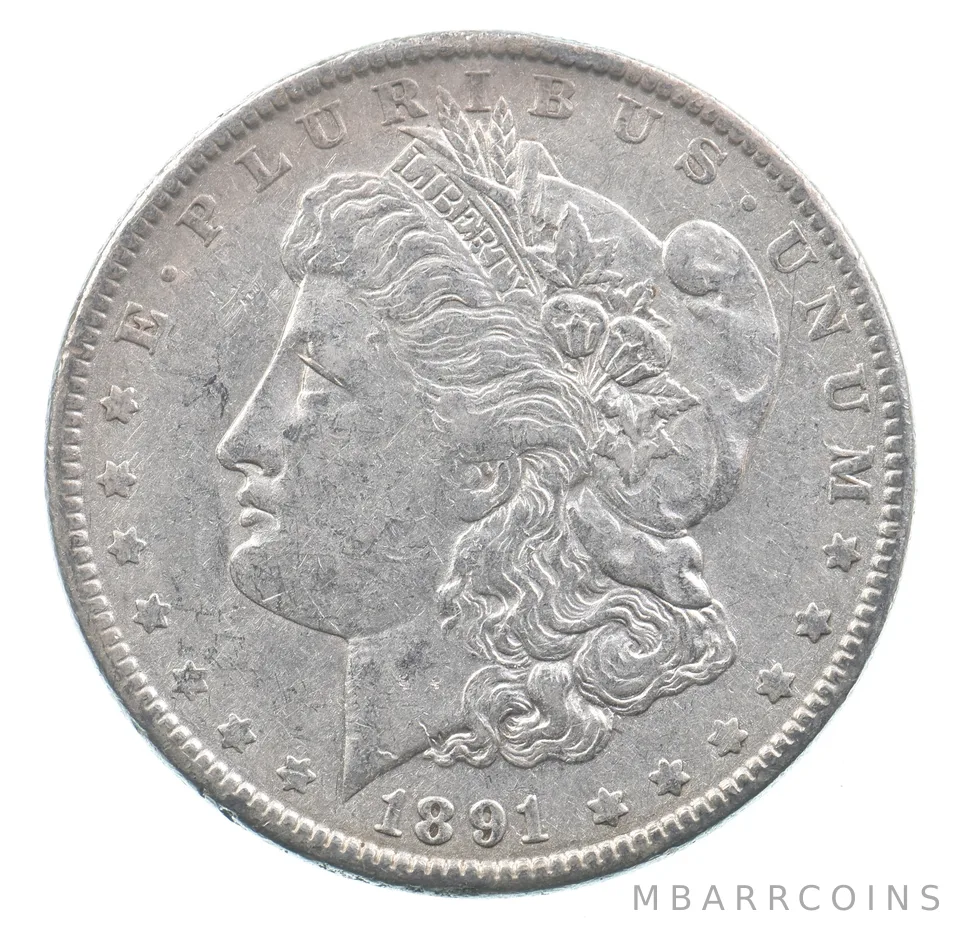 Better 1891 Morgan Silver Dollar - 90% US Coin - Nice Coin *362